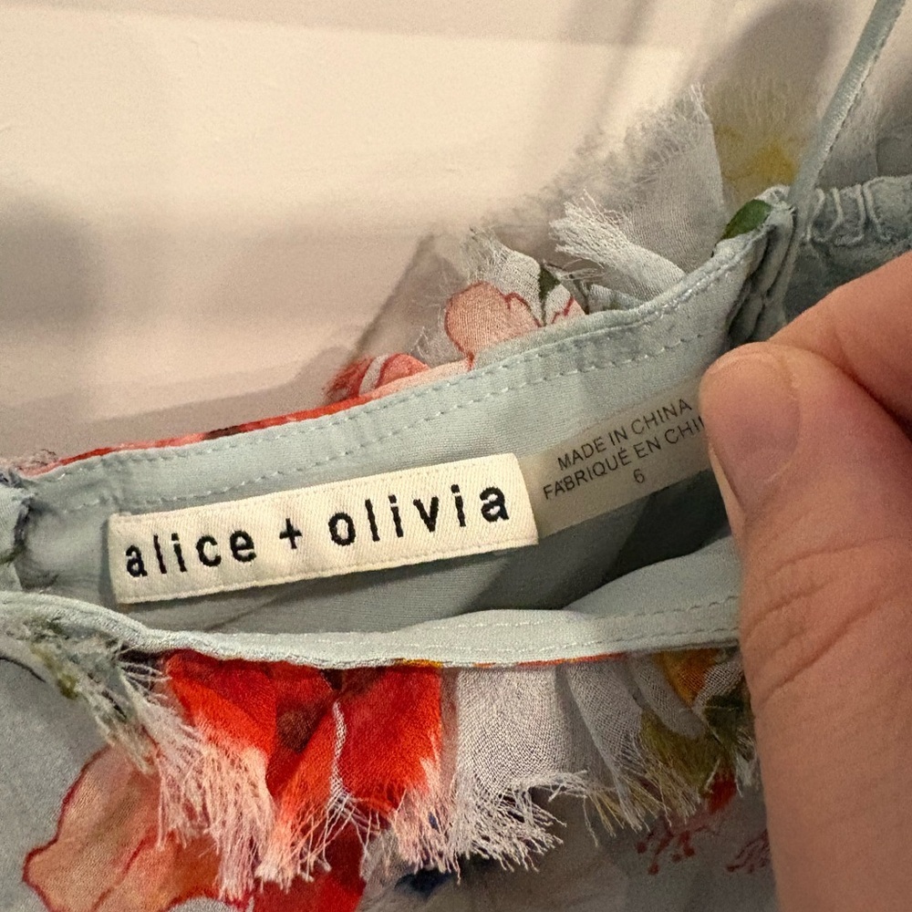ALICE + OLIVIA SANTOS COLD SHOULDER DRESS - Picture 8 of 11